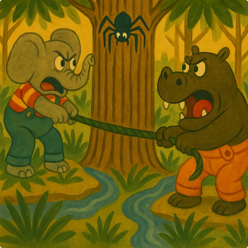 Anansi the Spider Stories - Anansi and the Tug of War