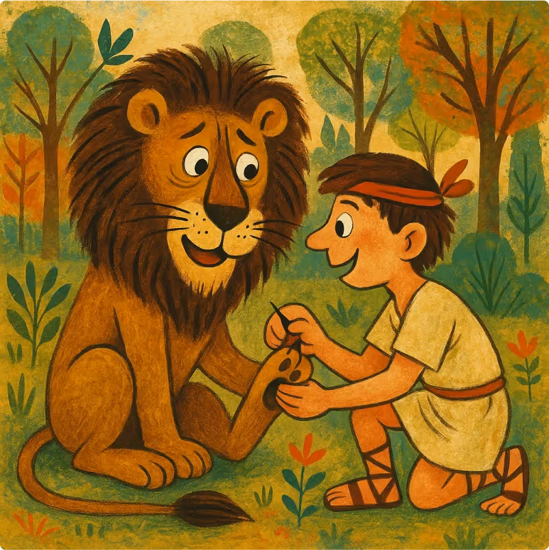 Aesop's Fables - Androcles and the Lion