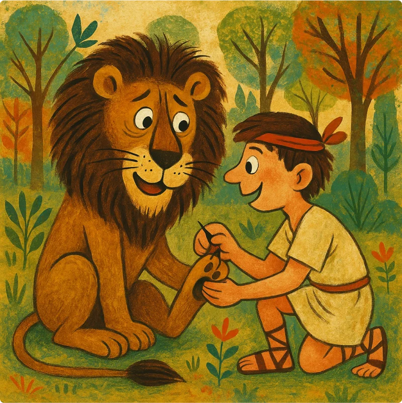 Aesop's Fables - Androcles and the Lion