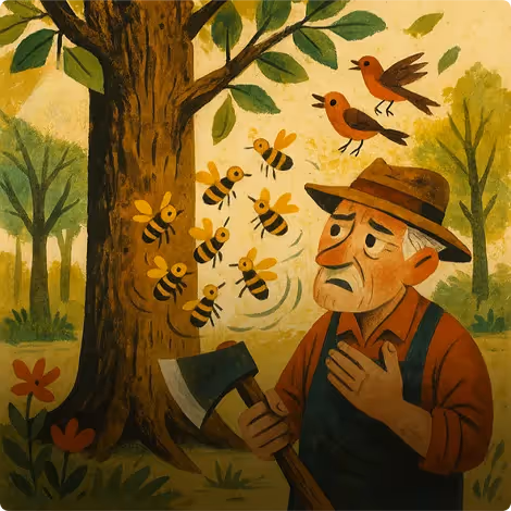 The Gardener and the Aged Tree