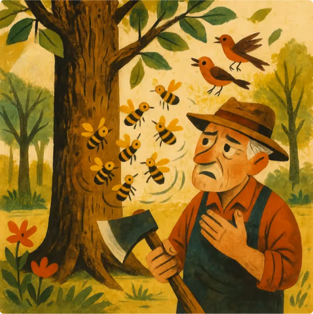 The Gardener and the Aged Tree