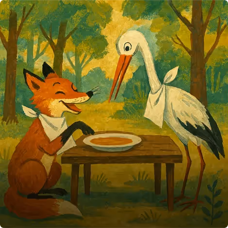A Raposa e a Cegonha
