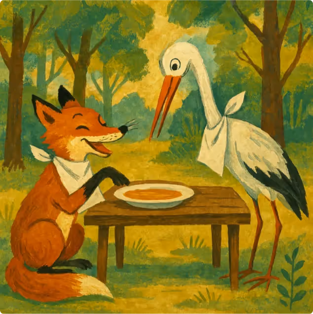 A Raposa e a Cegonha