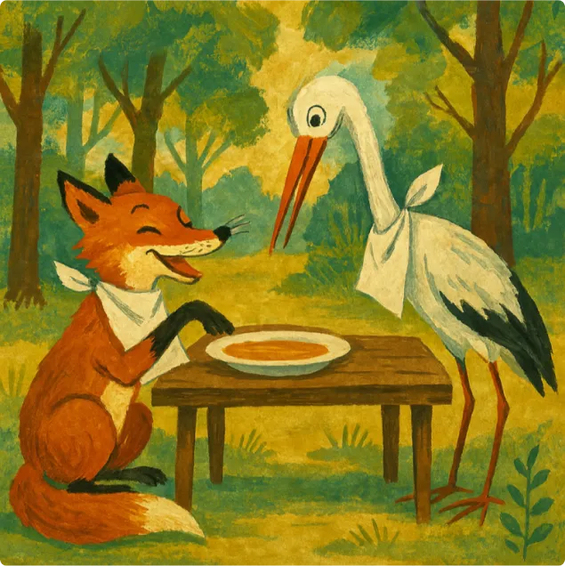 The Fox and The Stork