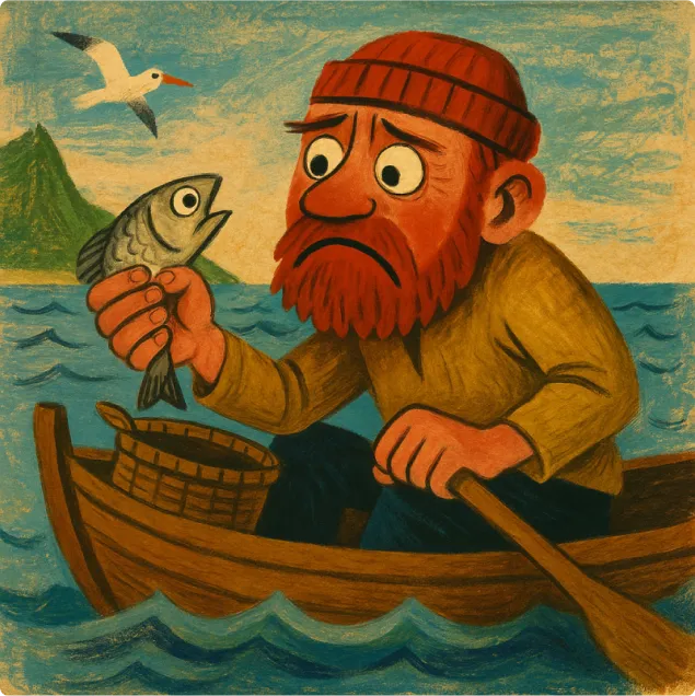 The Fisherman and The Little Fish
