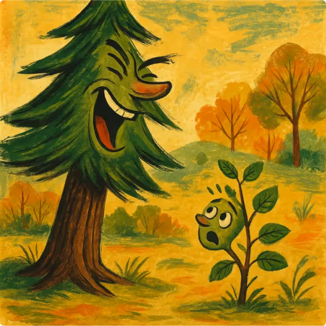 The Fir Tree and the Bramble