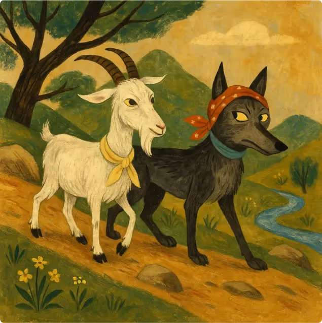 The Wise Goat and the Wolf