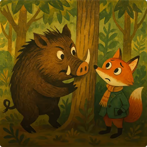 The Wild Boar and The Fox