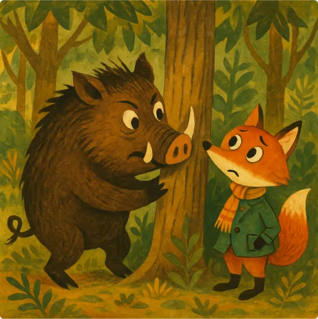 The Wild Boar and The Fox