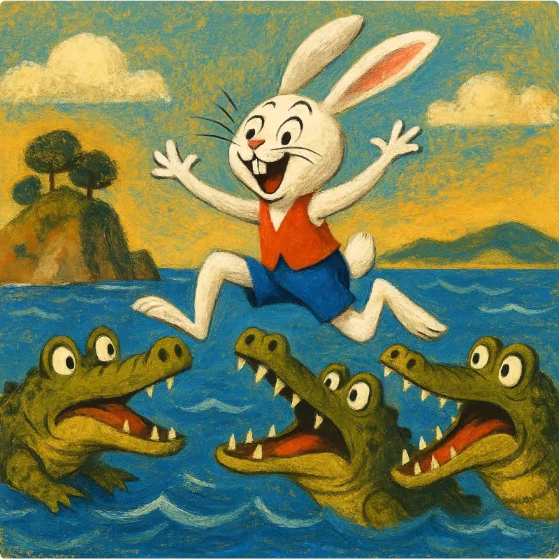 Japanese Folktale - The White Hare of Inaba