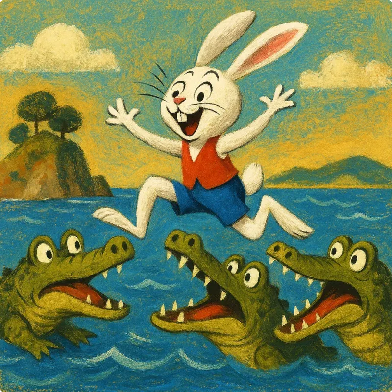 Japanese Folktale - The White Hare of Inaba