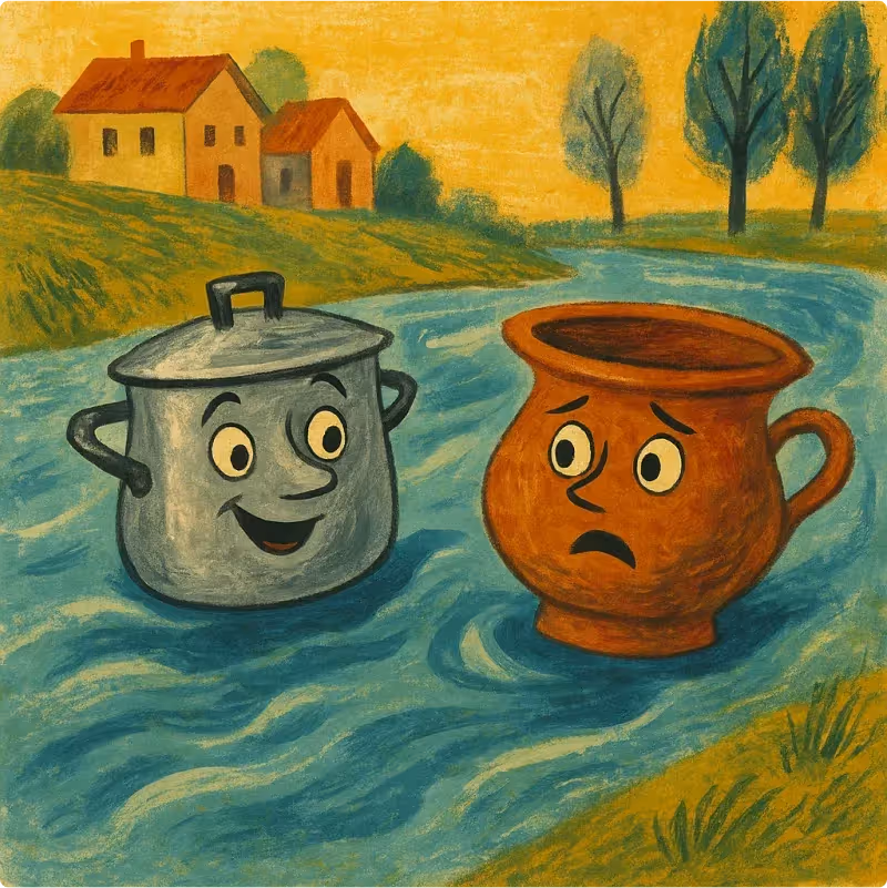 Aesop's Fables - The Two Pots