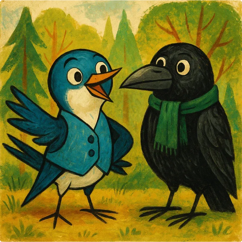 Aesop's Fables - The Swallow and The Crow