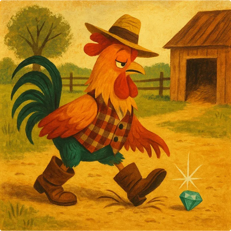 Aesop's Fables - The Rooster and The Jewel