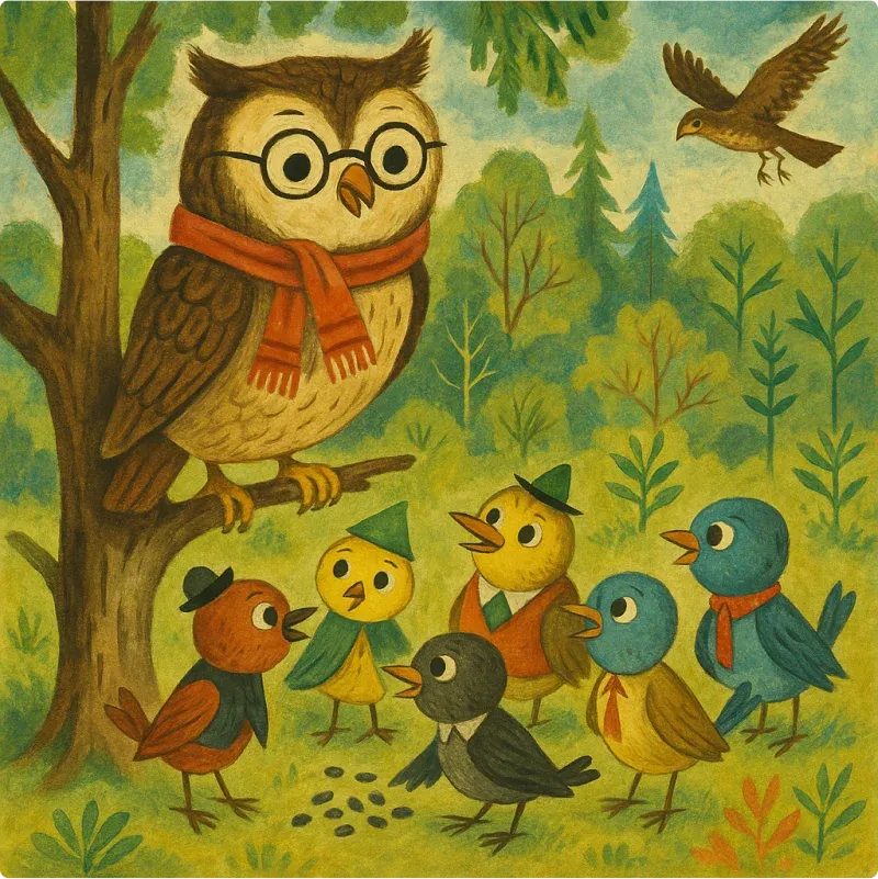 Aesop's Fables - The Owl and The Birds