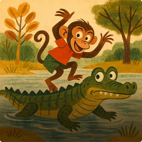 O Macaco e o Crocodilo