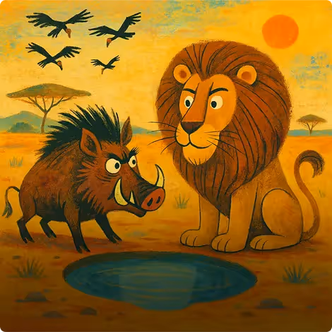 The Lion and The Boar