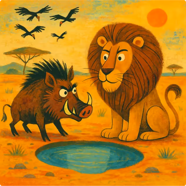 The Lion and The Boar