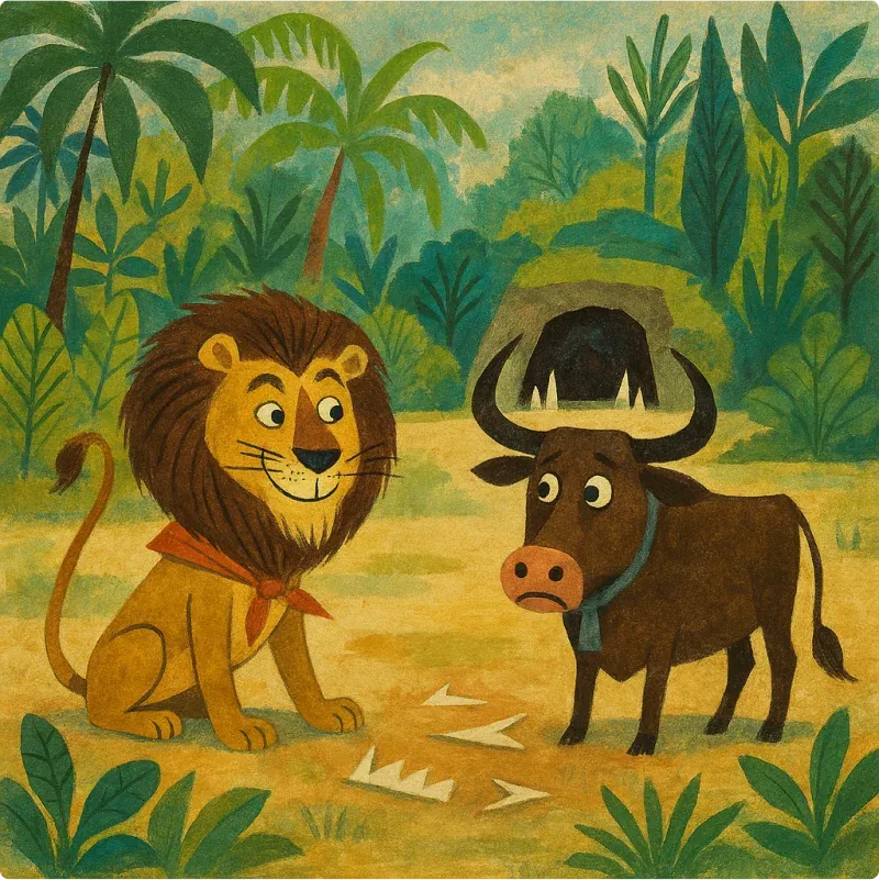 Aesop's Fables - The Lion and The Bull