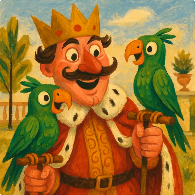 The King and The Parrots