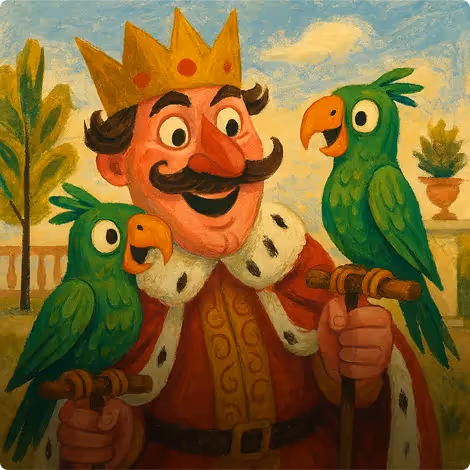 The King and The Parrots
