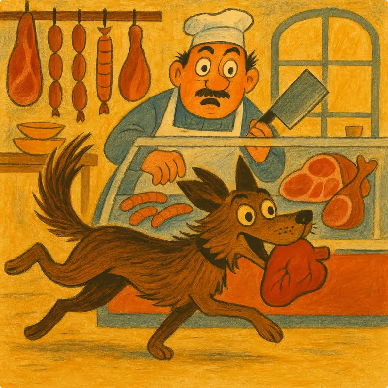 Aesop's Fables - A Dog and A Butcher