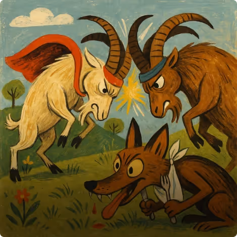 Fighting Goats and the Jackal