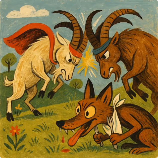 Fighting Goats and the Jackal