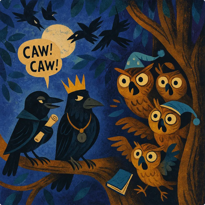 Panchatantra Fables - Of Crows And Owls