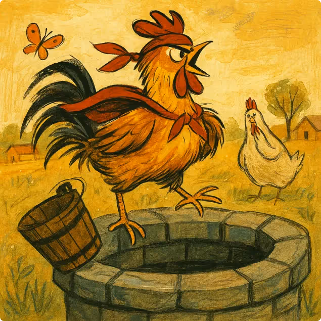 Old Hen and Young Rooster