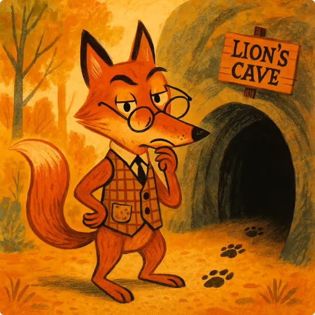 The Fox and The Sick Lion
