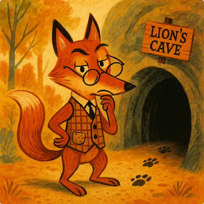 Aesop's Fables - The Fox and The Sick Lion