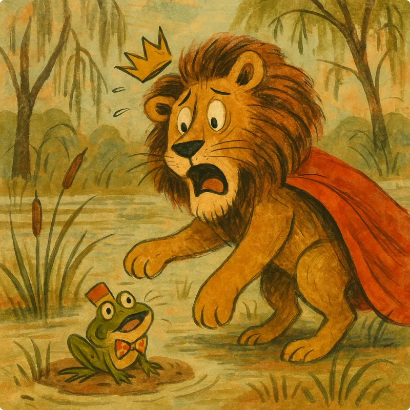 Aesop's Fables - The Frightened Lion