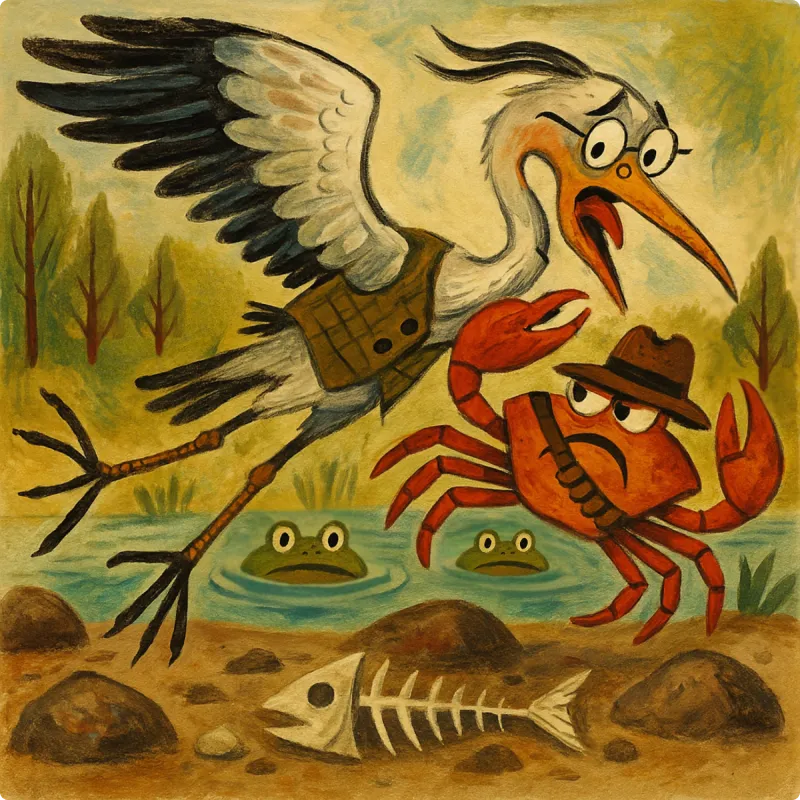 Panchatantra Fables - The Heron and the Crab