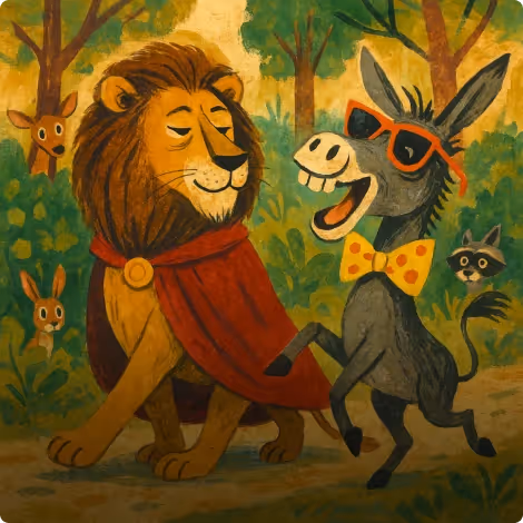 The Lion and A Donkey