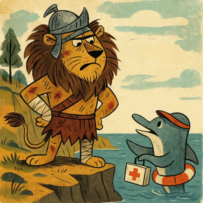 Aesop's Fables - The Lion and The Dolphin