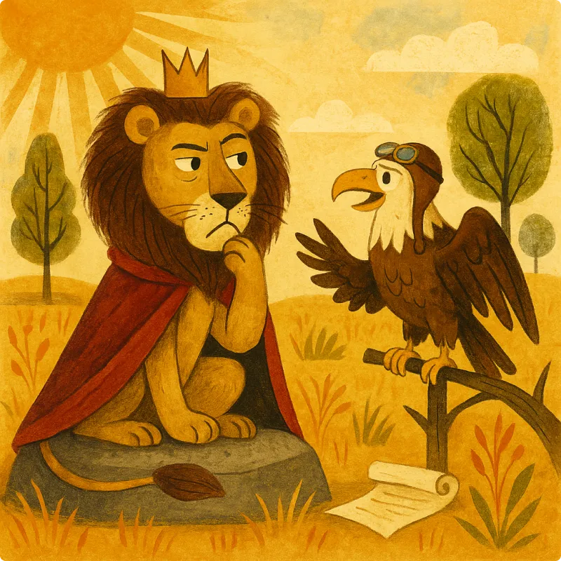 Aesop's Fables - The Lion and The Eagle