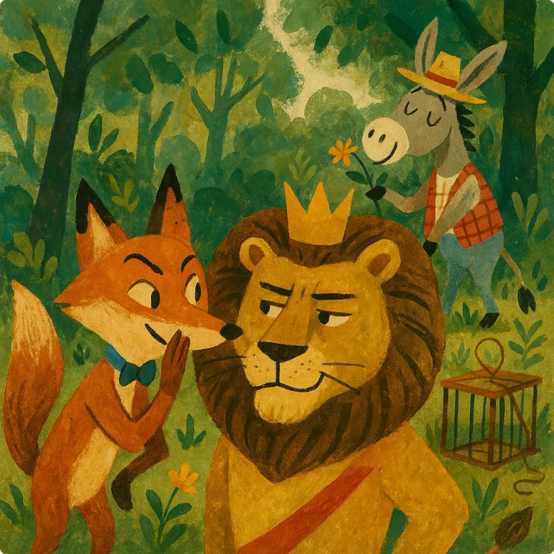 Aesop's Fables - The Lion, Donkey and Fox
