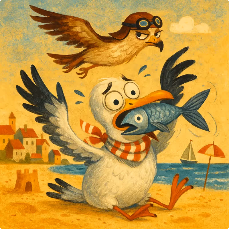 Aesop's Fables - The Seagull and The Kite