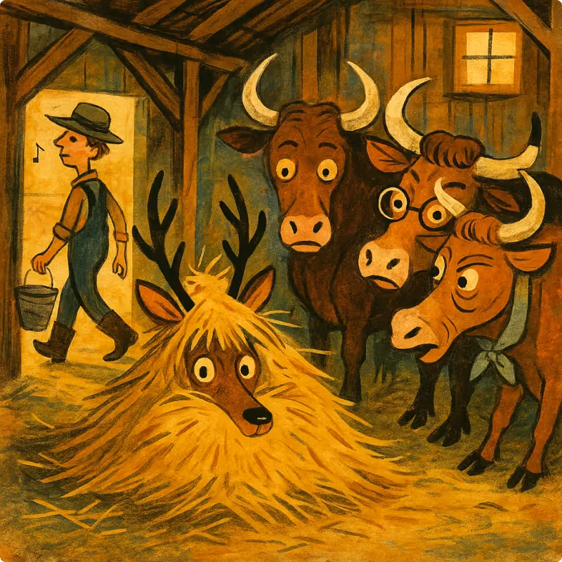Aesop's Fables - The Stag and The Oxen