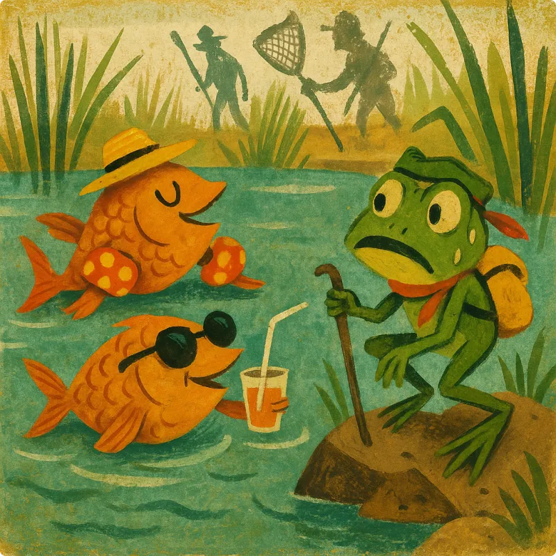 Panchatantra Fables - The Tale of Two Fish and a Frog