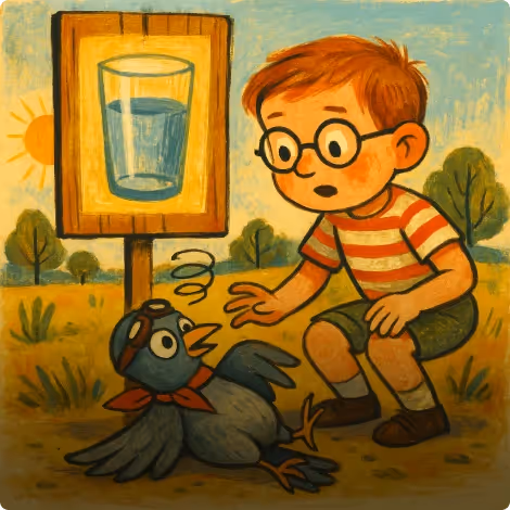 The Thirsty Pigeon