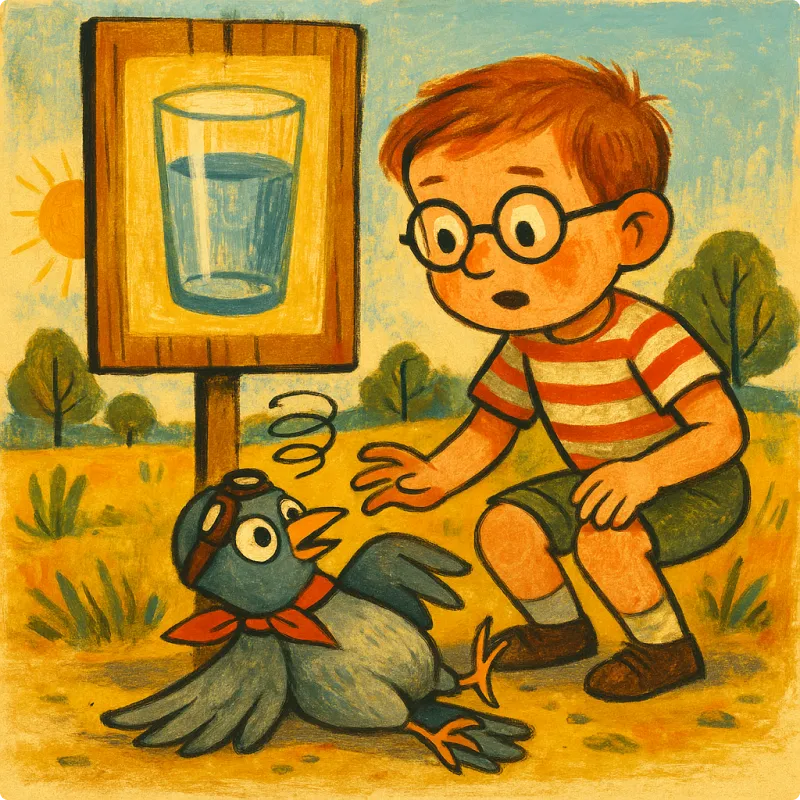 Aesop's Fables - The Thirsty Pigeon