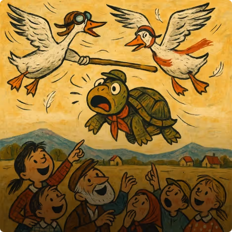 The Tortoise And The Geese