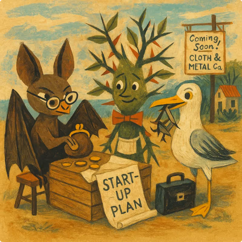 Aesop's Fables - A Bat, Thorn Bush and Gull