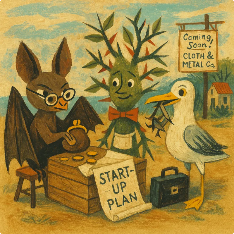 Aesop's Fables - A Bat, Thorn Bush and Gull