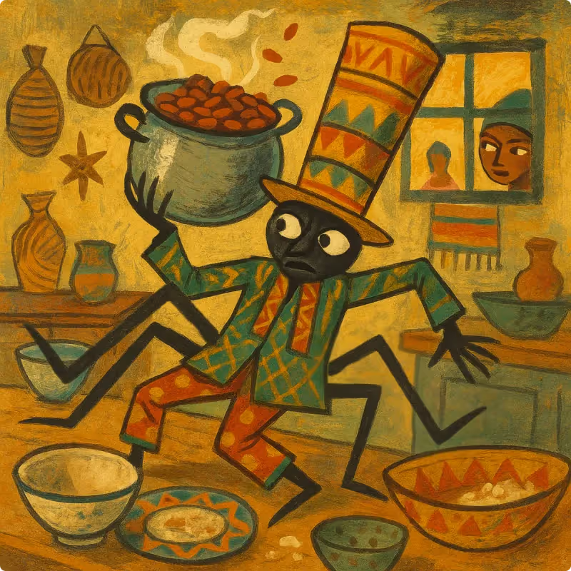 Anansi the Spider Stories - Anansi and the Pot of Beans