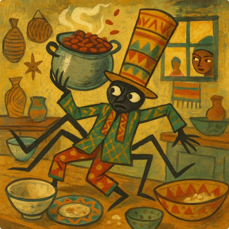 Anansi the Spider Stories - Anansi and the Pot of Beans