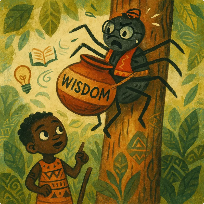 Anansi the Spider Stories - Anansi and the Wisdom Pot