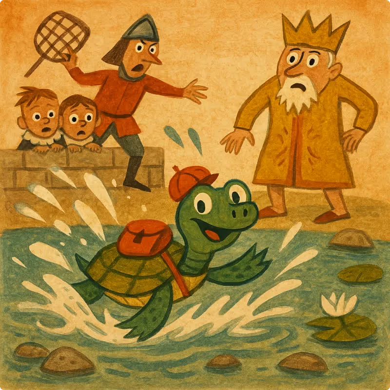 Jataka Tales - How the Turtle Saved His Own Life